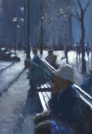 DAVID FARREN - deep in thought, albert square, manchester